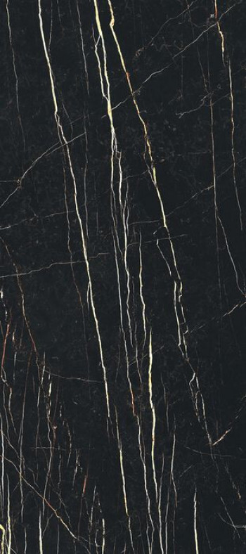 Плитка 280x120 6мм Prexious Thunder Night Mat Ret 757734 матовая черный мрамор Rex Ceramiche