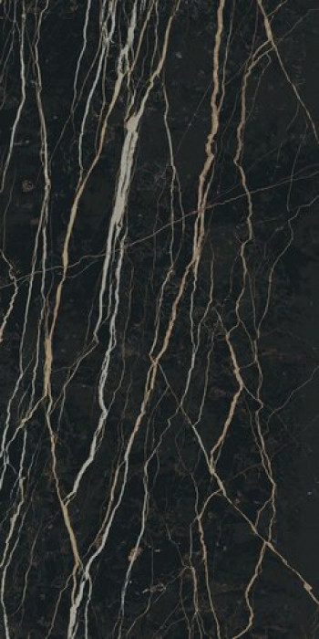 Плитка 240x120 6мм Prexious Thunder Night Mat Ret 756291 матовая черный мрамор Rex Ceramiche