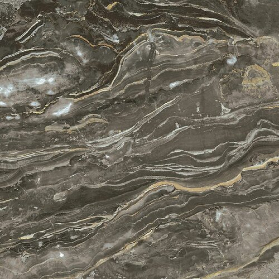 Плитка 120x120 6мм Prexious Dream Arabesque Mat Ret 756385 матовая коричневый мрамор Rex Ceramiche