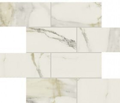 Плитка 15x8 6мм I Classici Calacatta Gold Murmatte 753303 белый Rex Ceramiche