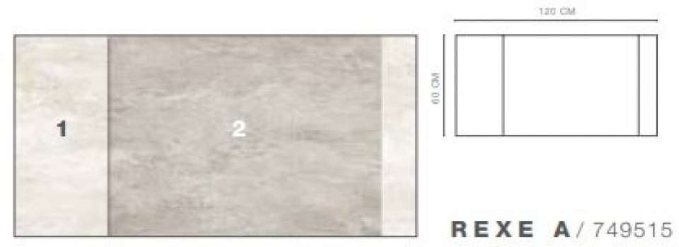 Плитка 240x120 6мм Magnum Decoro Rexe A 749515 Rex Ceramiche