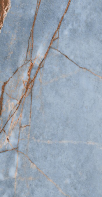 Плитка 120x60 9мм Heritage Luxe Azure Matte Silk R 784975 голубой мрамор Rex Ceramiche