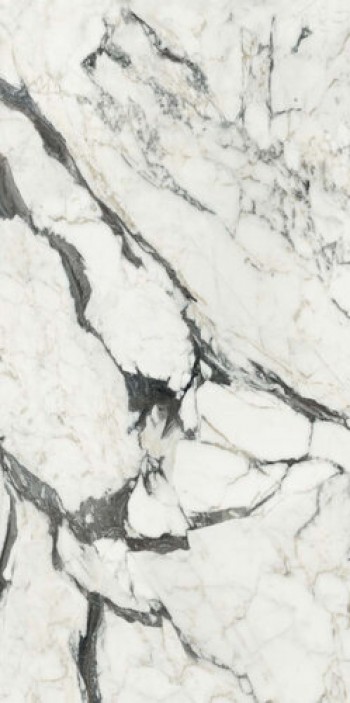 Плитка Bijoux Calacatta Altissimo Blanc Glossy Ret 766330 глянцевая белый мрамор 120x60 9мм Rex Ceramiche