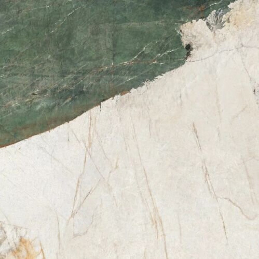 Плитка Heritage Luxe Aqua Comfort Ret 774835 матовая зеленый, белый мрамор 120x120 6мм Rex Ceramiche
