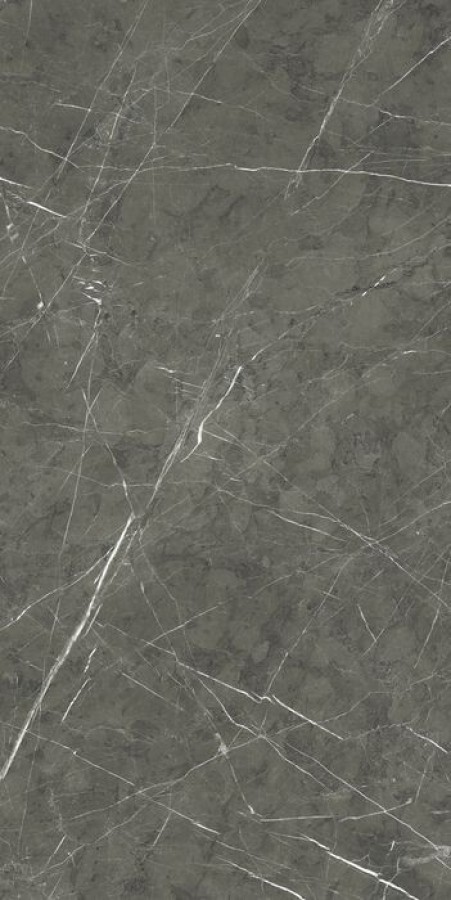 Плитка Prexious Rex Charming Amber Glossy R 755845 глянцевая темно-серый мрамор 120x60 9мм Rex Ceramiche