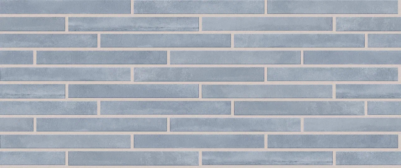 Ригельная плитка под кирпич Rondine Arenosa Blue 450x48x9,5