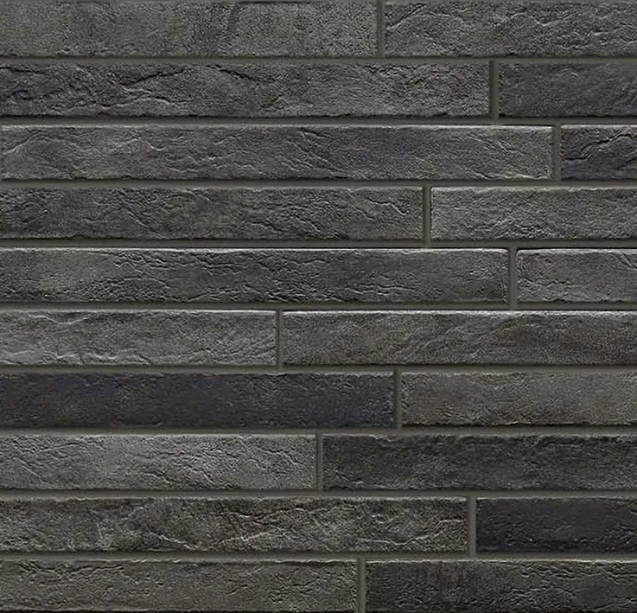 Ригельная плитка под кирпич Rondine Nolita Charcoal 450x48x9,5