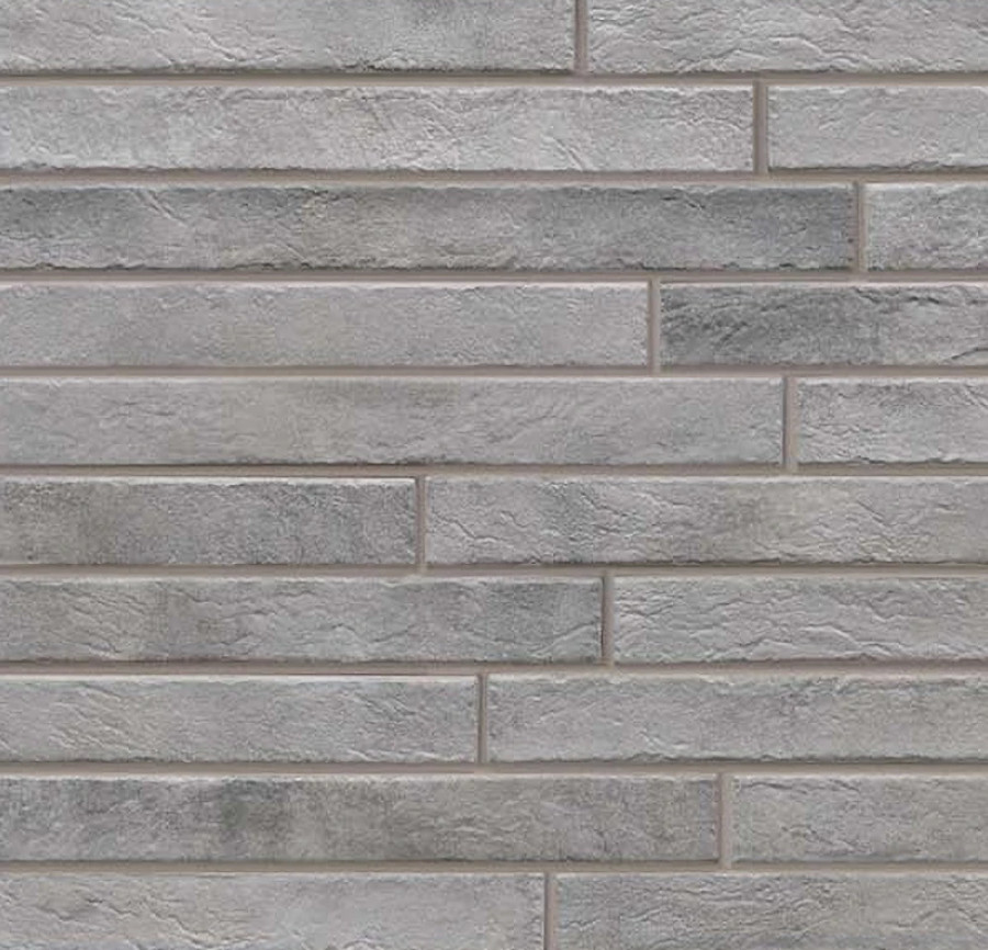 Ригельная плитка под кирпич Rondine Nolita Silver 450x48x9,5
