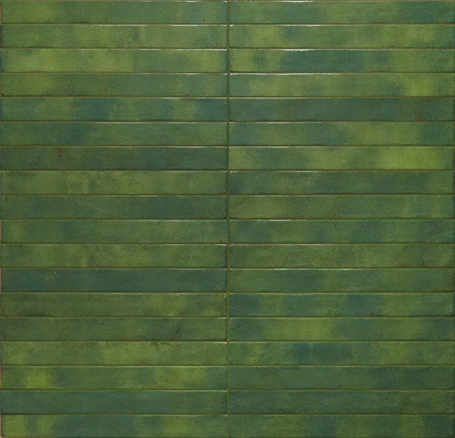 Ригельная плитка под кирпич Rondine Colors Green 450x48x9,5