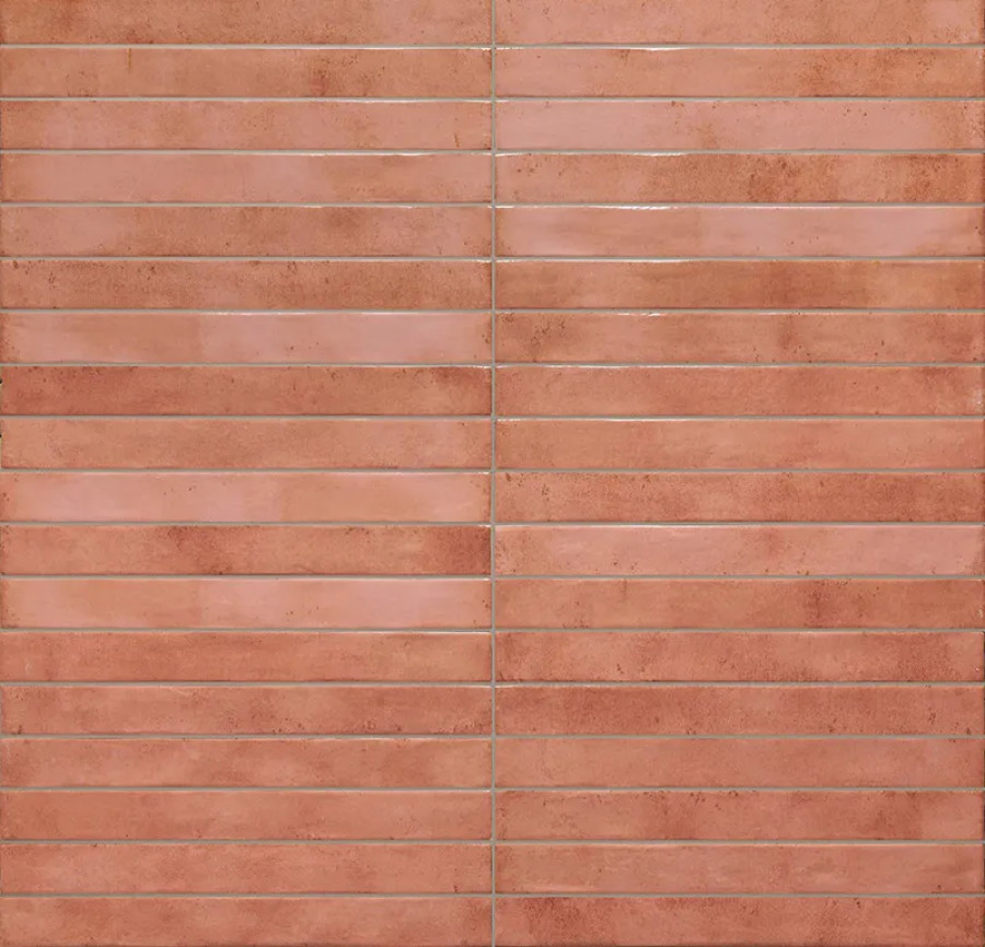 Ригельная плитка под кирпич Rondine Colors Salmon 450x48x9,5