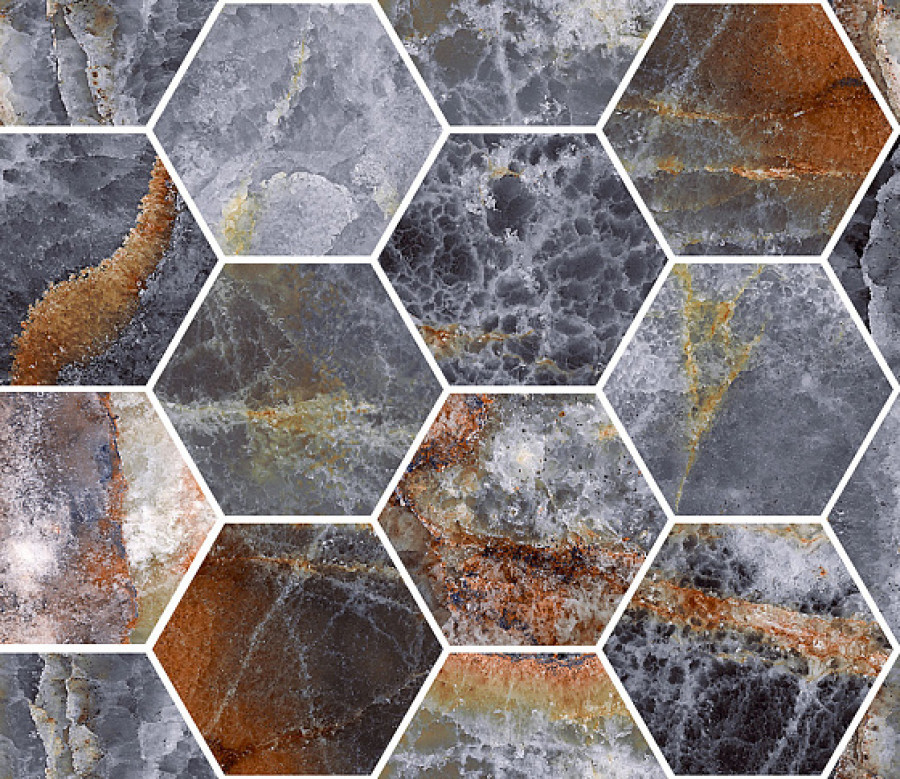 Мозаика 34.5x30 Star Maxi Class Onyx Indigo Krystal CSAMCONK34 Sant Agostino