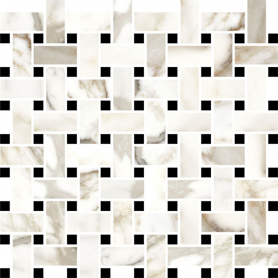 Мозаика 30x30 Luce Grey Mosaic Basket Satin 6001262 Vallelunga