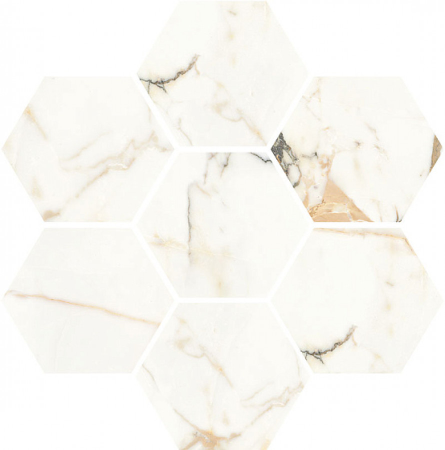 Мозаика 30x28 Luce Oro Esagona T 7 Satin 6001265 Vallelunga