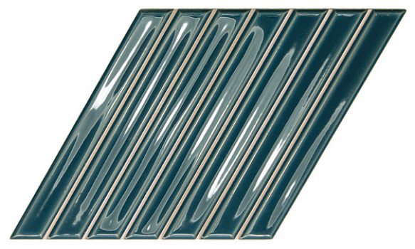 Плитка настенная 25.9x15 Spike Bars B Peacock Gloss 135024 Wow