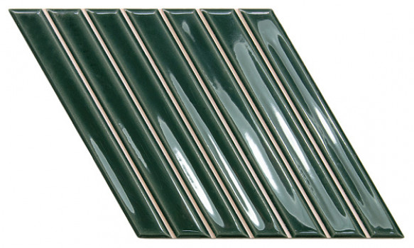 Плитка настенная 25.9x15 Spike Bars A Royal Green Gloss 135016 Wow