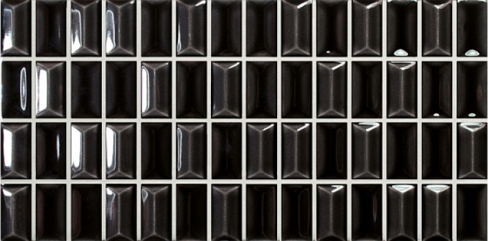 Плитка настенная 25x12.5 3D Bars 3DB Diamond Onix Gloss 135540 Wow