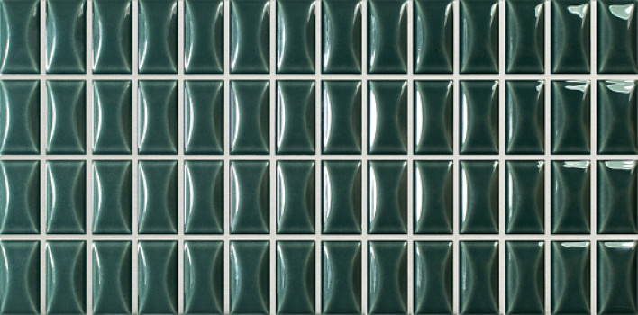 Плитка настенная 25x12.5 3D Bars 3DB Bevel Emerald Gloss 135551 Wow