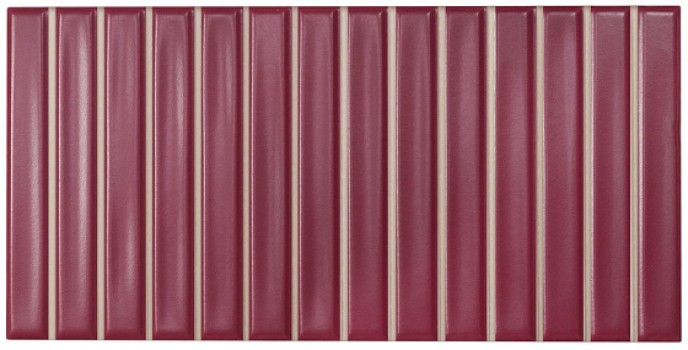 Плитка настенная 25x12.5 Sweet Bars Berry Matt 128696 Wow