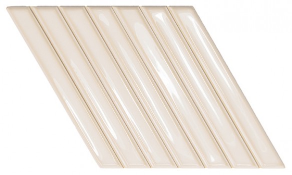 Плитка настенная 25.9x15 Spike Bars A Deep White Gloss 135011 Wow