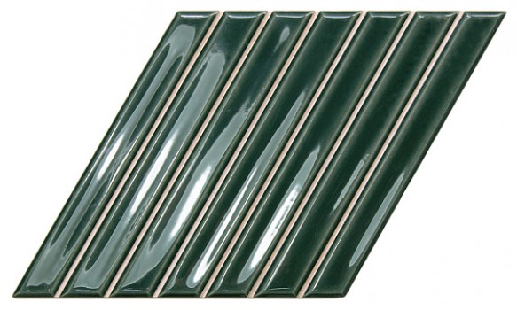 Плитка настенная 25.9x15 Spike Bars B Royal Green Gloss 135025 Wow
