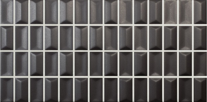Плитка настенная 25x12.5 3D Bars 3DB Diamond Onix Matt 135539 Wow