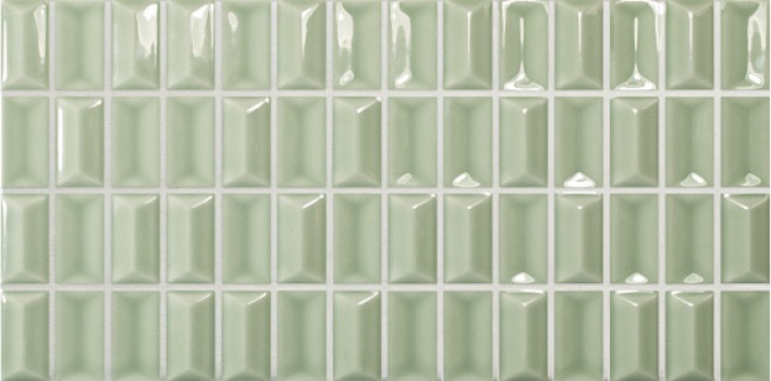 Плитка настенная 25x12.5 3D Bars 3DB Diamond Jade Gloss 135541 Wow