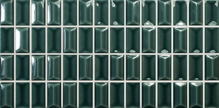 Плитка настенная 25x12.5 3D Bars 3DB Diamond Emerald Gloss 135543 Wow