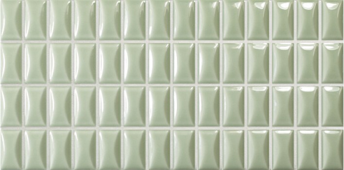 Плитка настенная 25x12.5 3D Bars 3DB Bevel Jade Gloss 135550 Wow