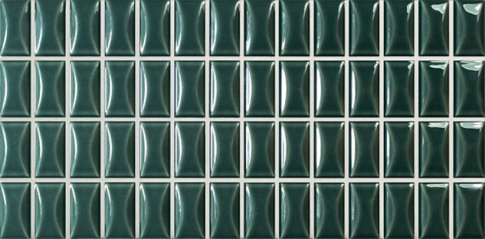 Плитка настенная 25x12.5 3D Bars 3DB Bevel Emerald Gloss 135551 Wow