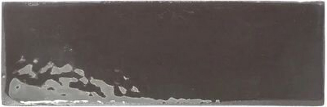 Плитка 15x5 9мм Rebels Nero Gloss 129064 глянцевая черный однотонная Wow