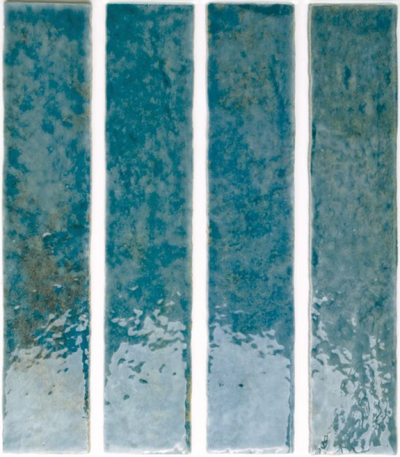 Плитка 25x5 9мм Potters Prusian 133174 глянцевая синий Wow