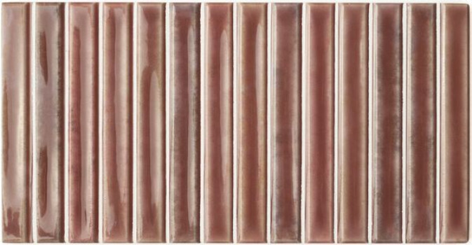 Плитка 25x13 9мм Potters Bars Wine 133167 глянцевая Wow