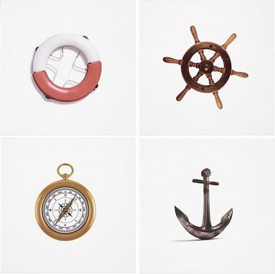 Плитка 20x20 Decor Mix Marine Blanco глянцевая белый Ape