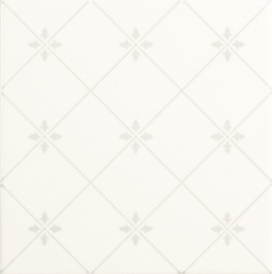 Плитка 20x20 Delis Blanco глянцевая белый обои Ape