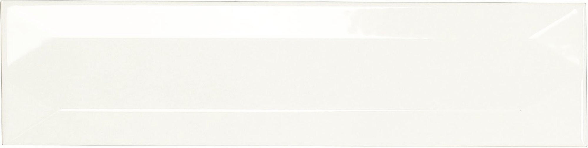 Керамогранит 30x8 Reality Refraction Snow глянцевая мозаика белый Ape