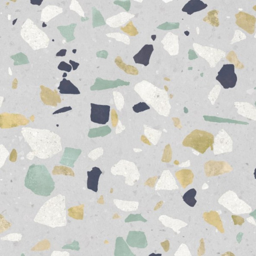 Керамогранит 40x40 Конфетти микс КГ 01 матовая серый многоцветная Шахтинская