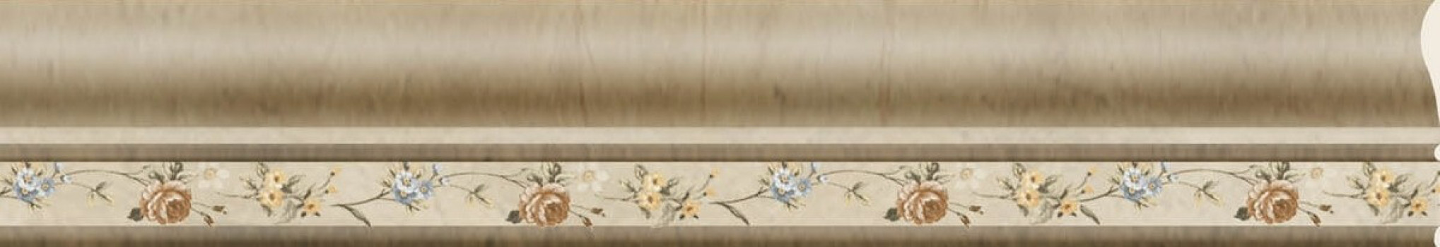 Плитка 32x4 Goldsand Moldura бордюр настенный глянцевая бежевый Baldocer