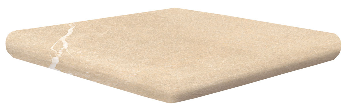 Ступень клинкерная 33x33 Albaroc Boal 956 Флорентийская Угловая/cartabón Fiorentino R11 противоскользящая бежевый 14мм Exagres