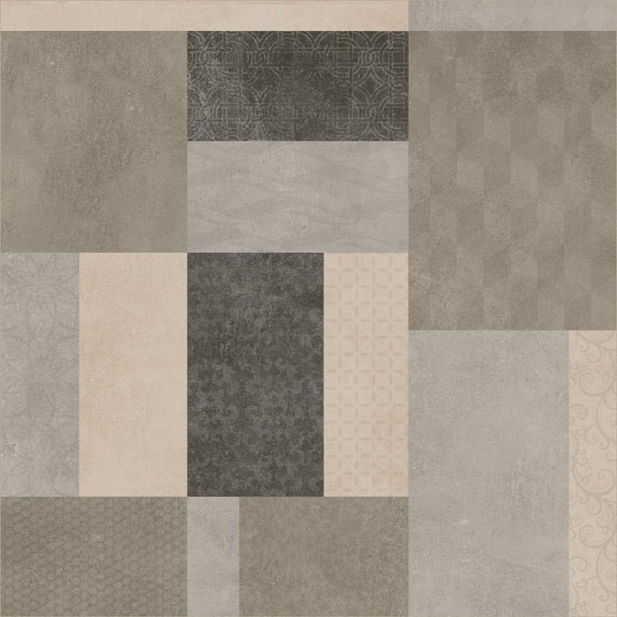 Керамогранит 75x75 Decorado Berlin Lapado лаппатированная бежевый бетон Fanal