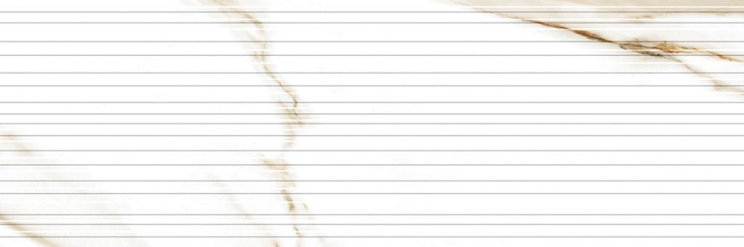 Настенная плитка рельефная 90x30 Rlv Damiano Gold матовая белый Geotiles