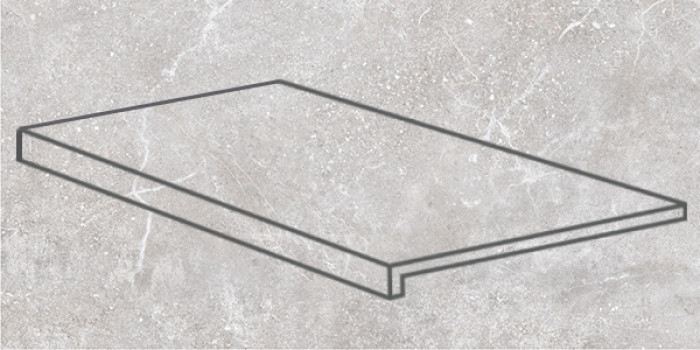 Ступень фронтальная 60x32 Petra Anti Slip Recto Gris противоскользящая Gres de Aragon