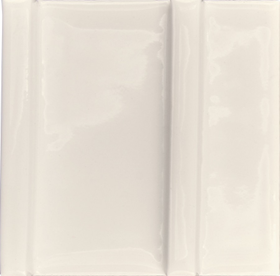 Плитка декор 10x10 Peperino Effe White Glossy 20 mm 4101350 41Zero42