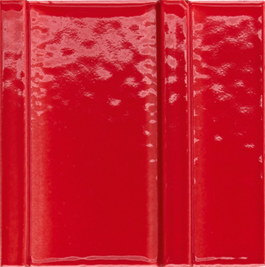 Плитка декор 10x10 Peperino Effe Red Glossy 20 mm 4101349 41Zero42