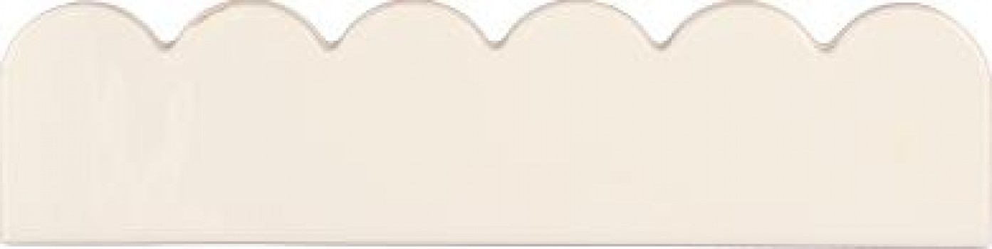 Плитка декор 25x6 Peperino Pompon White Glossy 12 mm 4101345 41Zero42