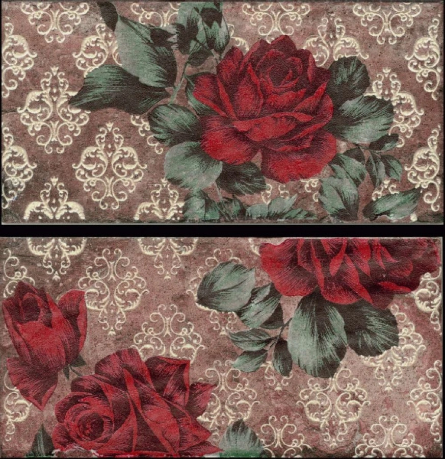 Керамогранит 120x60 10.5мм Inserto Vintage Roses Old Chicago матовая Serenissima Cir