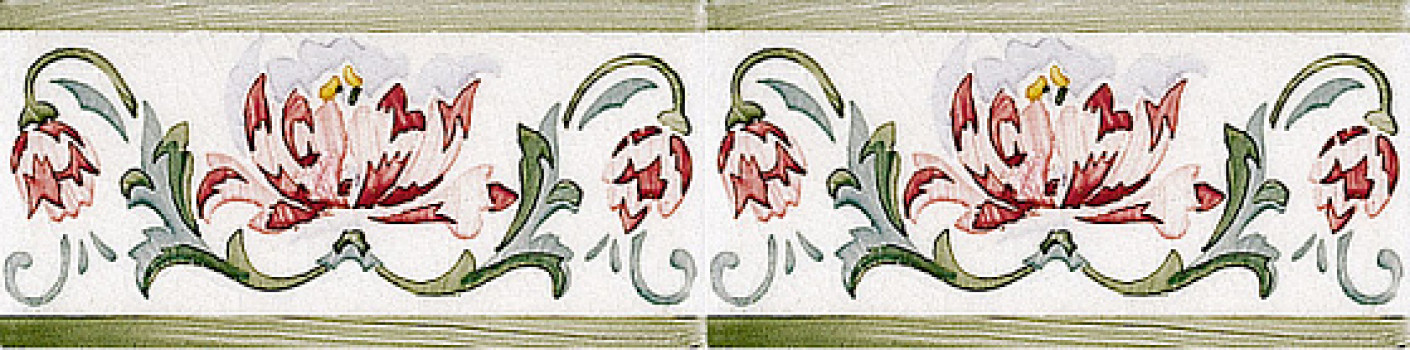 Плитка бордюр 15x7.5 Modernista Cenefa Benidoleig PB Verde C ADMO3032 Adex