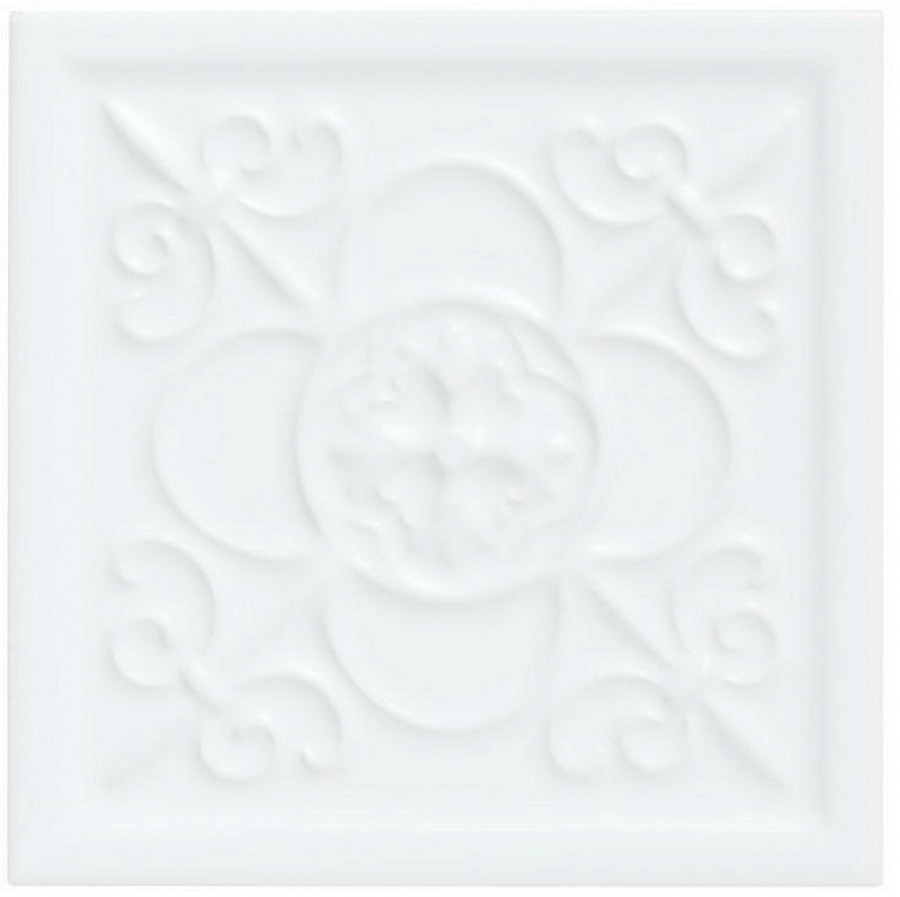 Плитка декор 14.8x14.8 Studio Relieve Vizcaya Snow Cap ADST4028 Adex