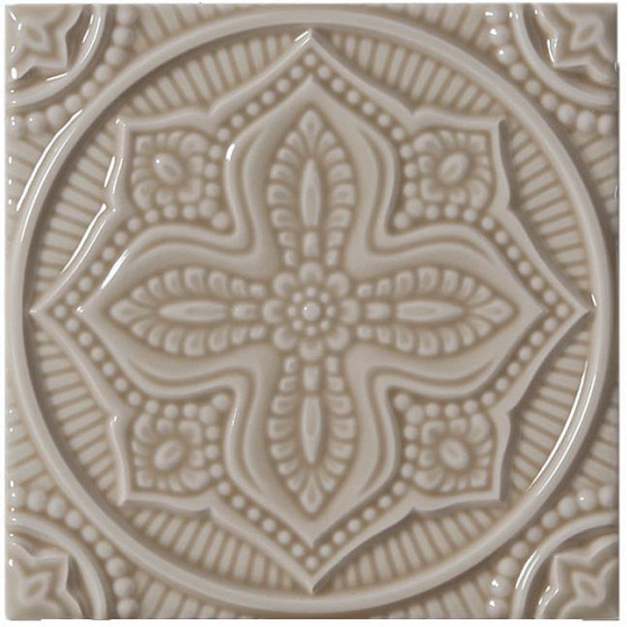 Плитка декор 14.8x14.8 Studio Relieve Mandala Planet Sands ADST4094 Adex