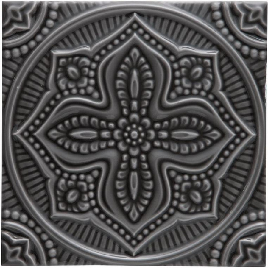 Плитка декор 14.8x14.8 Studio Relieve Mandala Planet Volcanico ADST4072 Adex