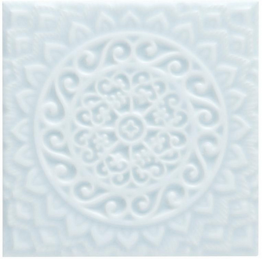 Плитка декор 14.8x14.8 Studio Relieve Mandala Universe Ice Blue ADST4102 Adex